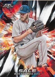 2018 Topps Fire Base Set Chris Sale #91 card
