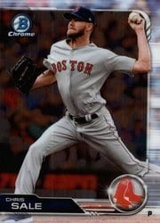 2019 Bowman Chrome Base Set Chris Sale #85 card