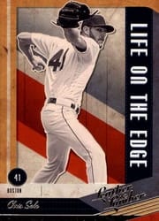 2019 Panini Leather & Lumber Life on the Edge Chris Sale #LOE-2 card