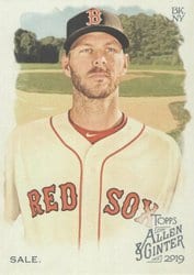 2019 Topps Allen & Ginter Base Set Chris Sale #99 card