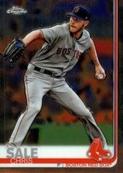 2019 Topps Chrome Base Set Chris Sale #165 card