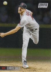 2021 Stadium Club Chrome Base Set Chris Sale #187 card
