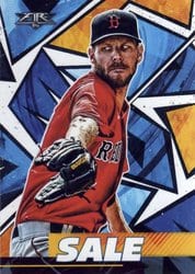 2021 Topps Fire Base Set Chris Sale #56 card