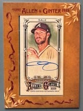 2025 Topps Allen & Ginter Framed Mini Autographs (Baseball) Chris Sale #MA-CSA card