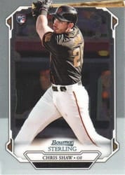 2019 Bowman Sterling Base Set Chris Shaw #BSR-79 card