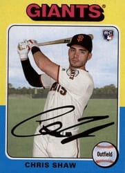 2019 Topps Archives Base Set Chris Shaw #126 card