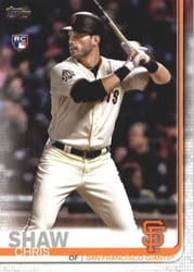 2019 Topps Base Set Chris Shaw #611 card