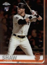 2019 Topps Chrome Base Set Chris Shaw #173 card