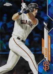 2020 Topps Chrome Sapphire Edition Base Set Chris Shaw #362 card
