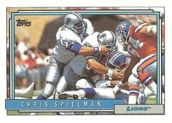1992 Topps Base Set Chris Spielman #225 card