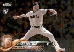 2018 Topps Chrome Update Base Set Chris Stratton #HMT5 card