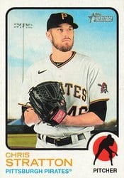 2022 Topps Heritage Base Set Chris Stratton #487 card