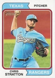 2023 Topps Heritage Base Set Chris Stratton #584 card