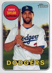 2018 Topps Heritage Base Set Chris Taylor #366 card