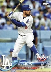 2018 Topps Opening Day Base Set Chris Taylor #167 card