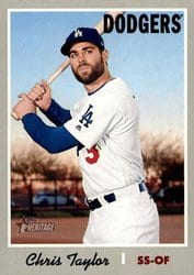 2019 Topps Heritage Base Set Chris Taylor #304 card