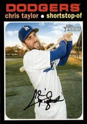 2020 Topps Heritage Base Set Chris Taylor #57 card