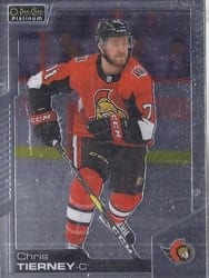 2020-21 O-Pee-Chee Platinum Base Set Chris Tierney #123 card