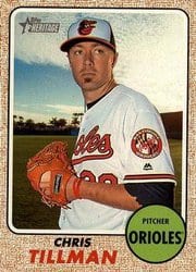 2017 Topps Heritage Base Set Chris Tillman #207 card