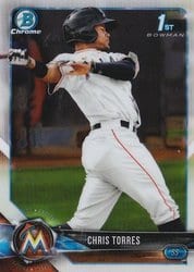 2018 Bowman Chrome Prospects Chris Torres #BCP207 card