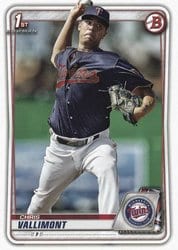 2020 Bowman Prospects Chris Vallimont #BP-78 card