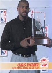 1994-95 Hoops Base Set Chris Webber #259 card