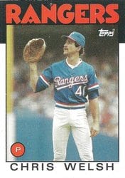 1986 Topps Base Set Chris Welsh #52 card