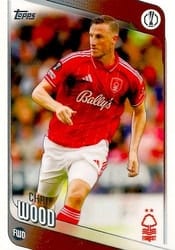 2025-26 Topps UEFA Club Competitions Base Set Chris Wood #186 card