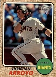 2017 Topps Heritage Base Set Christian Arroyo #508d card