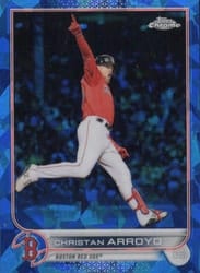2022 Topps Chrome Sapphire Edition Base Set Christian Arroyo #582 card
