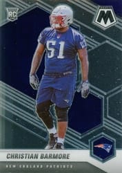2021 Panini Mosaic Base Set Christian Barmore #358 card
