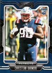 2021 Panini Playbook Base Set Christian Barmore #158 card
