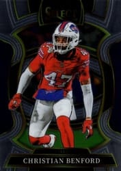 2025 Panini Select Base Set Christian Benford #84 card