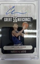 2022-23 Hoops Great SIGnificance Christian Braun #GS-CBR card