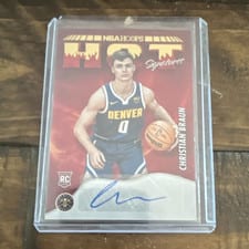 2022-23 Hoops Hot Signatures Christian Braun #HSR-CBR card