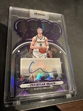 2022-23 Panini Crown Royale Rookie Crown Autographs Christian Braun #RCA-CHB card