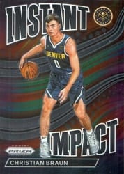 2022-23 Panini Prizm Instant Impact Christian Braun #8 card