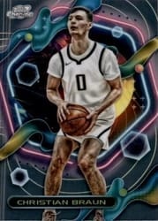 2023-24 Topps Chrome Cosmic Base Set Christian Braun #35 card