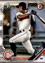 2019 Bowman Draft Base Set Christian Cairo #BD-195 card