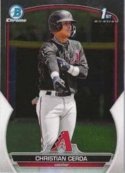 2023 Bowman Chrome Prospects Christian Cerda #BCP-56 card