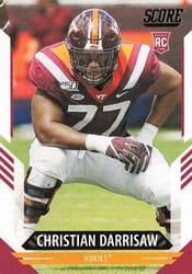 2021 Score Base Set Christian Darrisaw #369 card