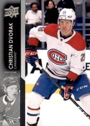 2021-22 Upper Deck Base Set Christian Dvorak #583 card