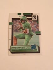 2023 Panini Chronicles Draft Picks Donruss Optic Rated Rookie Christian Gonzalez #8 card