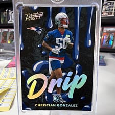 2023 Panini Prestige NFL Drip Christian Gonzalez #8 card