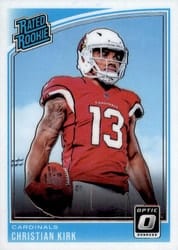 2018 Donruss Optic Base Set Christian Kirk #163 card