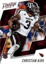 2018 Panini Prestige Base Set Christian Kirk #282 card
