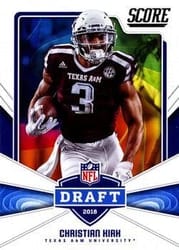 2018 Score NFL Draft Christian Kirk #19 card