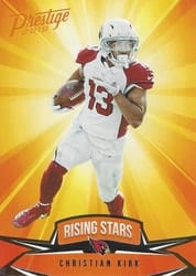 2019 Panini Prestige Rising Stars Christian Kirk #RS-CK card