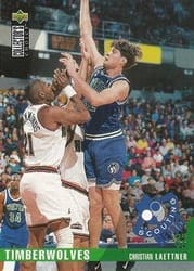 1995-96 Collector's Choice Base Set Christian Laettner #336 card