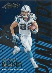 2018 Panini Absolute Base Set Christian McCaffrey #14 card